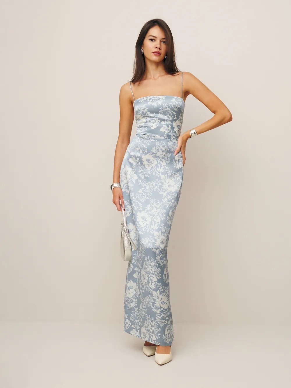 Reformation Frankie Silk Dress - Size 4 - Picture 2 of 3